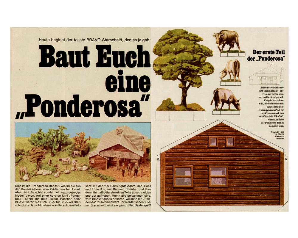 BRAVO STARSCHNITTE in Einzelteilen - Alle Starschnitte zum Download - 024 Die Ponderosa Ranch