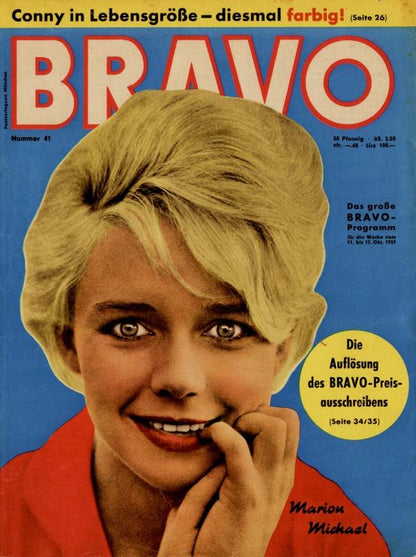 BRAVO Magazin - Alle Ausgaben von 1959 Nr. 41