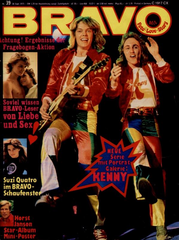 BRAVO Magazin - Alle Ausgaben von 1975 Nr. 39