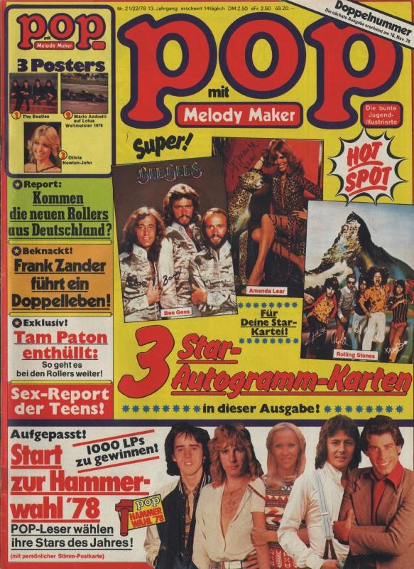 POP Magazin - Alle Ausgaben von 1978 Nr. 21/22