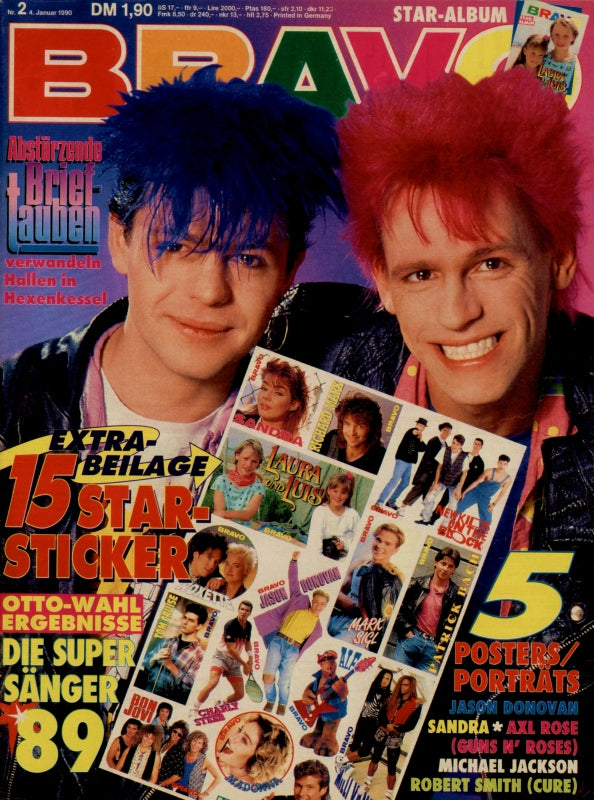 BRAVO Nr. 2 vom January 4, 1990 – Titelseite: Falling Carrier Pigeons
