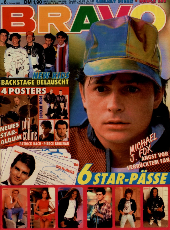 BRAVO Nr. 6 vom 1er février 1990 – Titelseite: Michael J. Fox