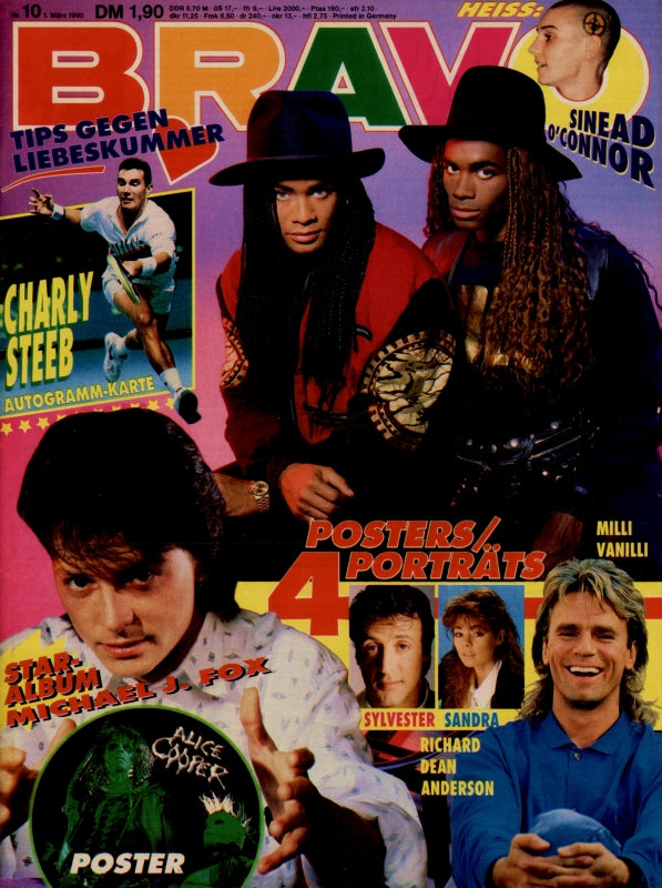 BRAVO Nr. 10 vom 1er mars 1990 – Titelseite: Milli Vanille