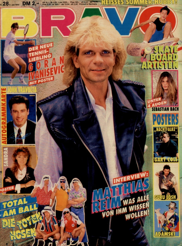 BRAVO Nr. 28 vom 5 juillet 1990 – Titelseite: Matthias Reim