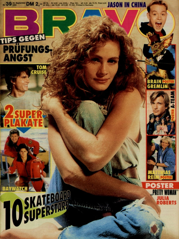 BRAVO Nr. 39 vom 20 septembre 1990 – Titelseite: Julia Roberts