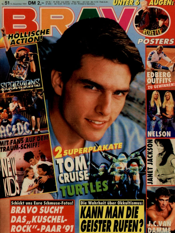 BRAVO Nr. 51 vom 14.12.1990 – Titelseite: Tom Cruise