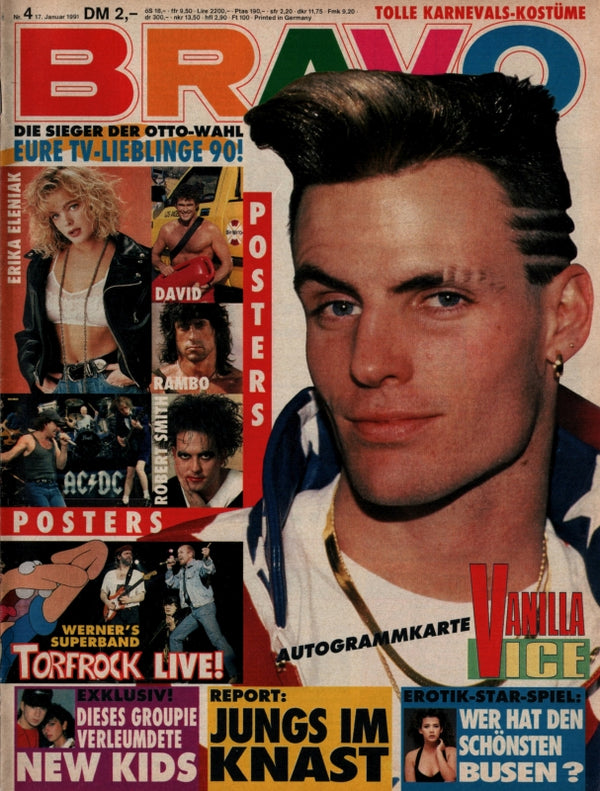 BRAVO Nr. 4 vom January 17, 1991 – Titelseite: Vanilla Ice
