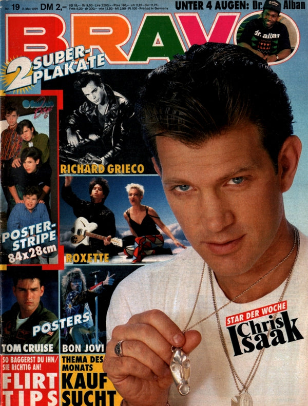 BRAVO Nr. 19 vom 2 mai 1991 – Titelseite: Chris Isaac