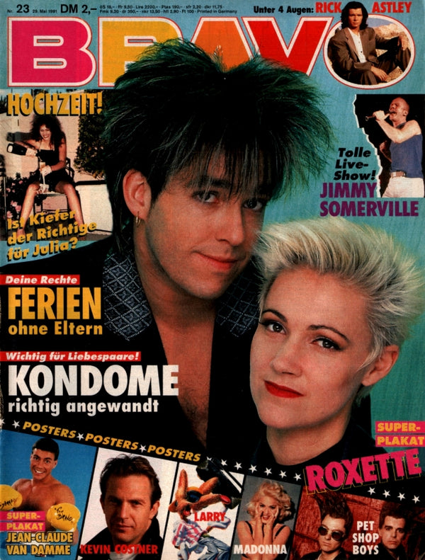 BRAVO Nr. 23 vom 29 mai 1991 – Titelseite: Roxette