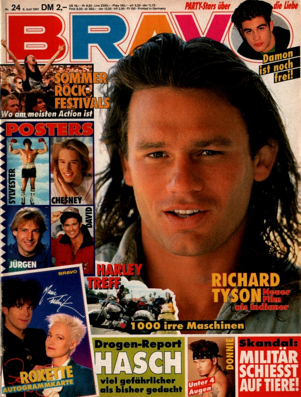 BRAVO Nr. 24 vom 6 juin 1991 – Titelseite: Richard Tyson