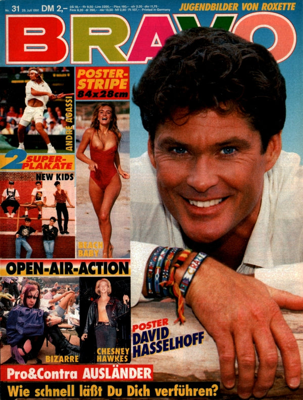 BRAVO Nr. 31 vom 25 juillet 1991 – Titelseite: David Hasselhoff