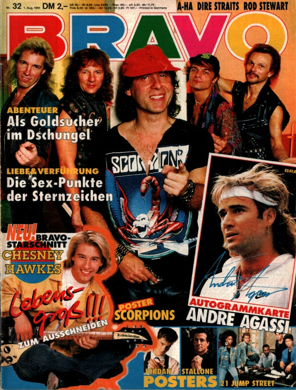 BRAVO Nr. 32 vom 01.08.1991 – Titelseite: Scorpions