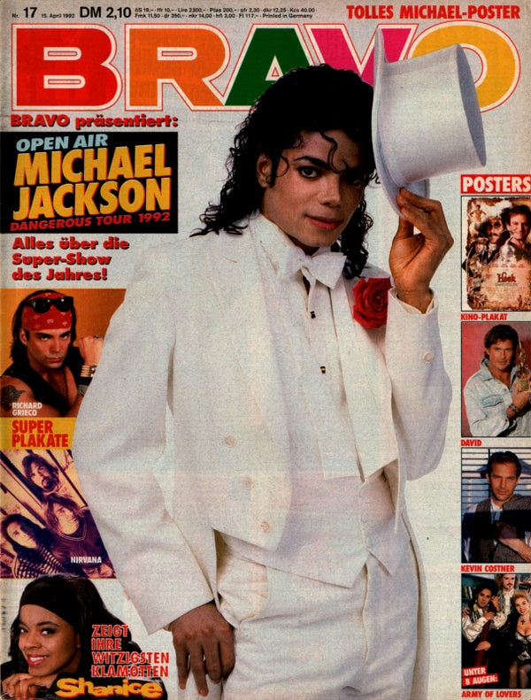 BRAVO Nr. 17 vom 15 avril 1992 – Titelseite: Michael Jackson