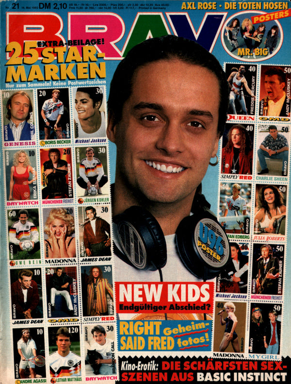 BRAVO Nr. 21 vom May 14, 1992 – Titelseite: U 96