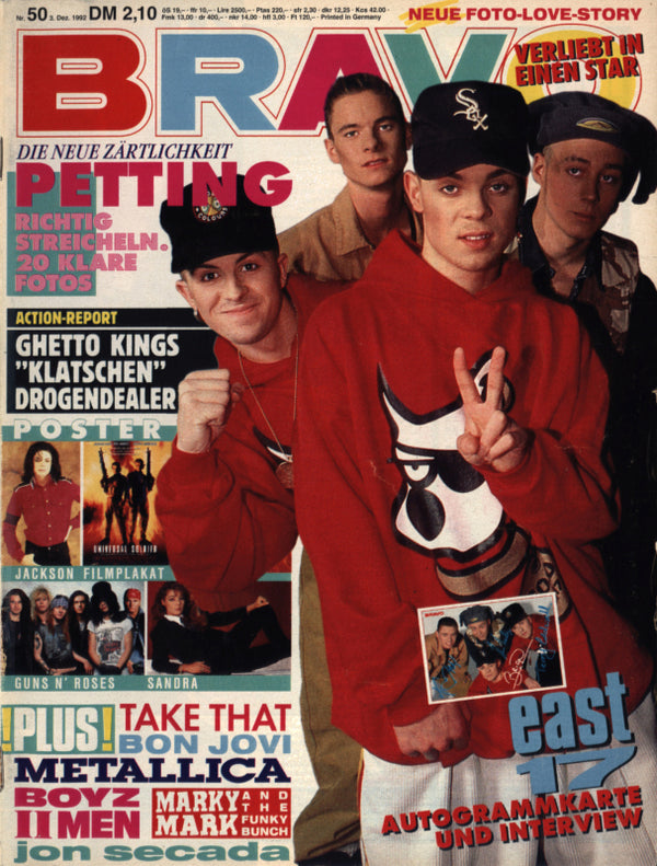 BRAVO Nr. 50 vom 03.12.1992 – Titelseite: East 17