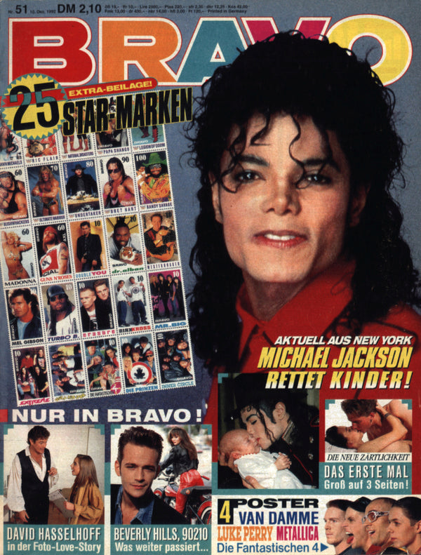 BRAVO Nr. 51 vom 10 décembre 1992 – Titelseite: Michael Jackson