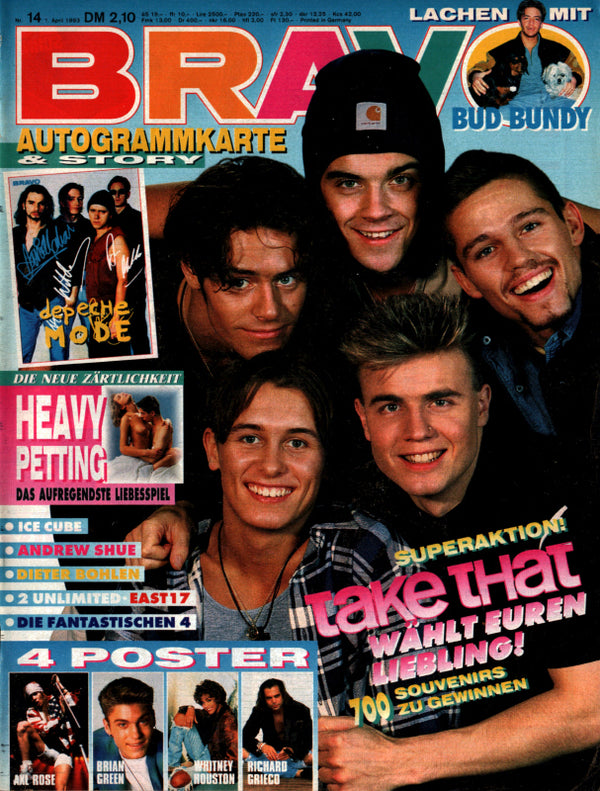 BRAVO Nr. 14 vom 1er avril 1993 – Titelseite: Prends ça