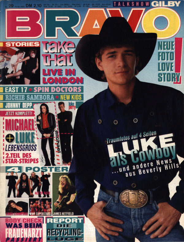 BRAVO Nr. 29 vom 15 juillet 1993 – Titelseite: Luc Perry