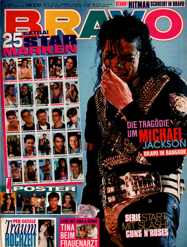 BRAVO Nr. 37 vom 09.09.1993 – Titelseite: Michael Jackson