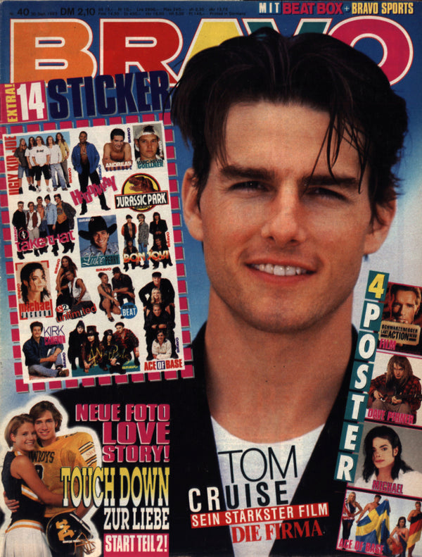 BRAVO Nr. 40 vom 30.09.1993 – Titelseite: Tom Cruise
