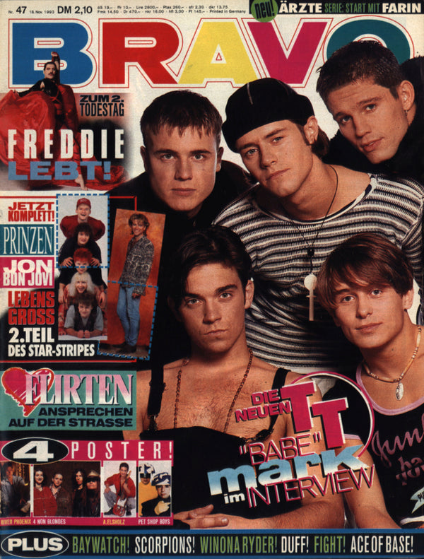 BRAVO Nr. 47 vom 18 novembre 1993 – Titelseite: Prends ça