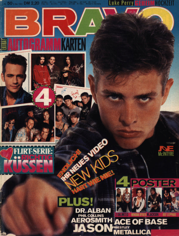 BRAVO Nr. 50 vom 9 décembre 1993 – Titelseite: Joe McIntyre