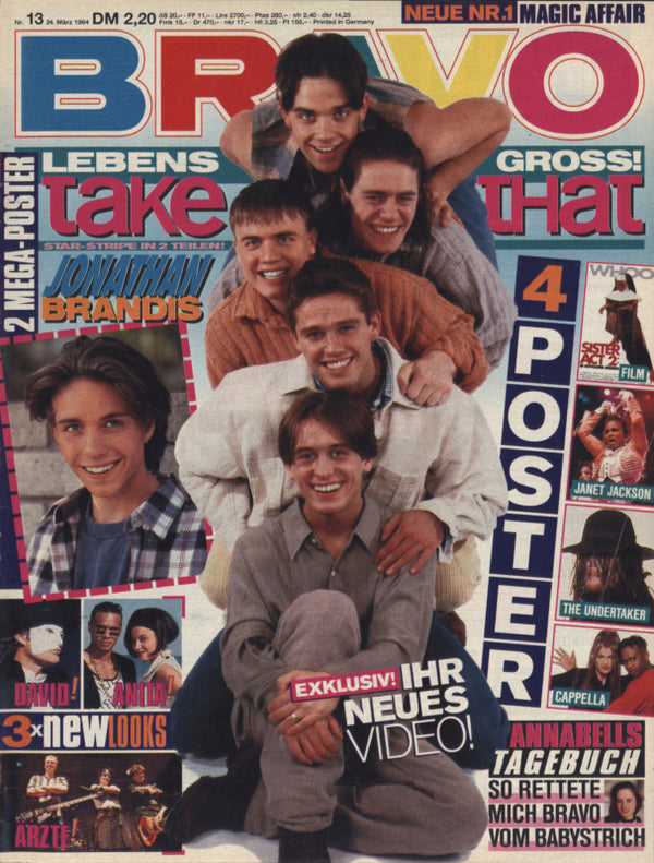 BRAVO Nr. 13 vom 24 mars 1994 – Titelseite: Prends ça