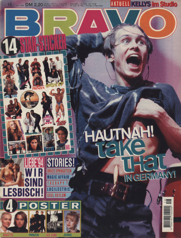 BRAVO Nr. 16 vom 14 avril 1994 – Titelseite: Mark Owen