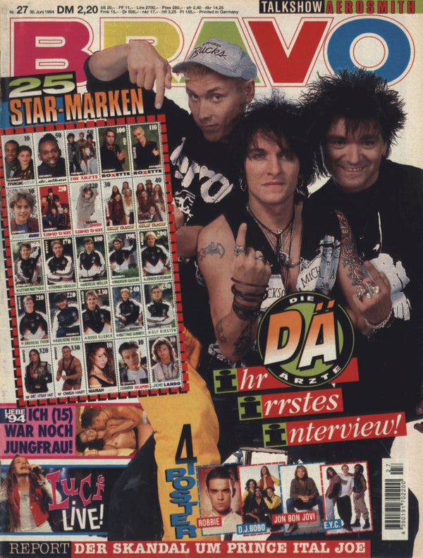 BRAVO Nr. 27 vom 30 juin 1994 – Titelseite: Les médecins