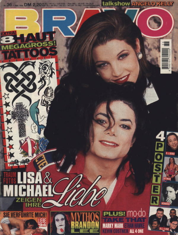 BRAVO Nr. 36 vom 01.09.1994 – Titelseite: Lisa Marie Presley, Michael Jackson