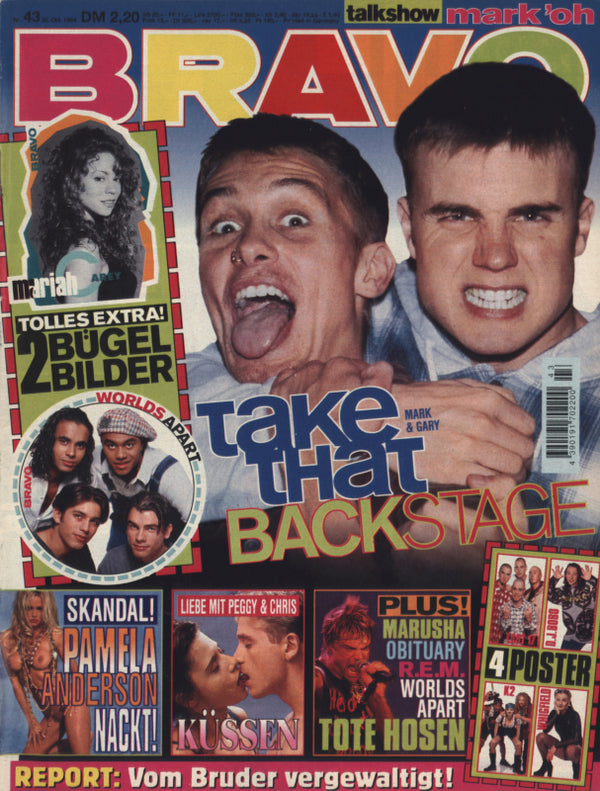 BRAVO Nr. 43 vom 20 octobre 1994 – Titelseite: Mark Owen, Gary Barlow