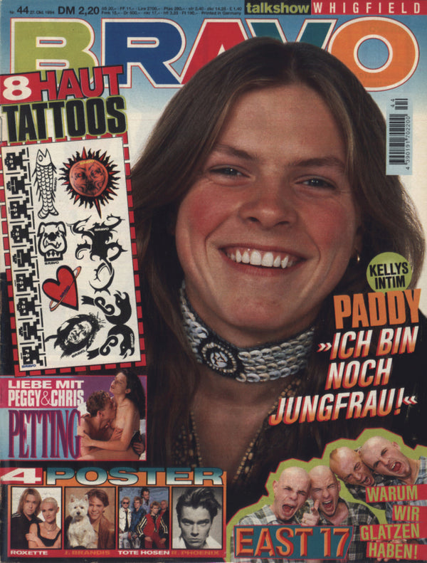 BRAVO Nr. 44 vom 27 octobre 1994 – Titelseite: Paddy Kelly