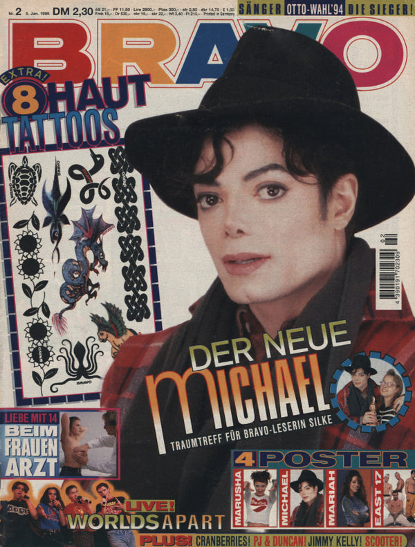BRAVO Nr. 2 vom 5 janvier 1995 – Titelseite: Michael Jackson