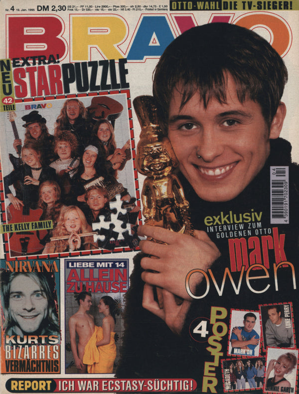 BRAVO Nr. 4 vom 19 janvier 1995 – Titelseite: Mark Owen