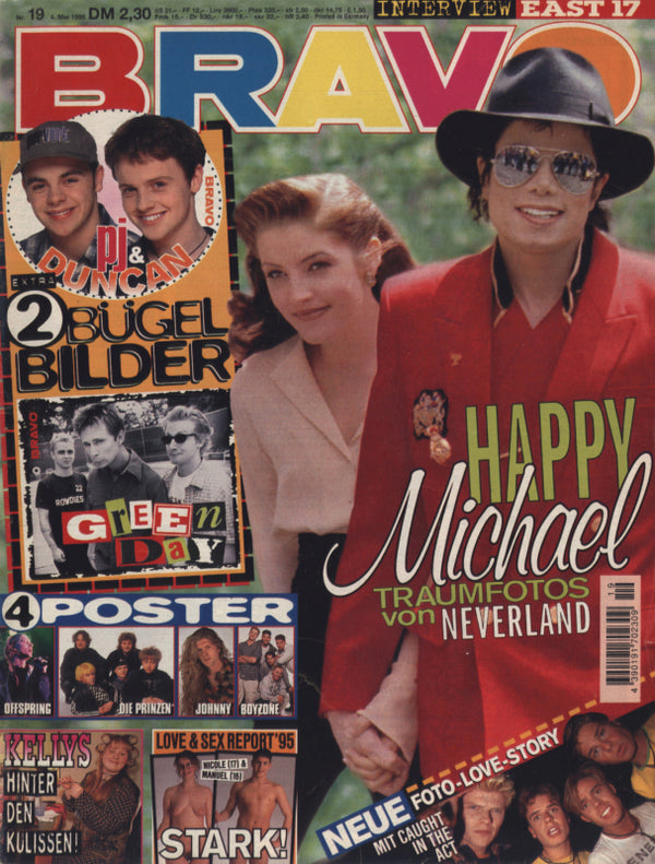 BRAVO Nr. 19 vom 4 mai 1995 – Titelseite: Lisa Marie Presley, Michael Jackson