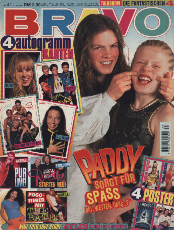 BRAVO Nr. 41 vom 5 octobre 1995 – Titelseite: Paddy Kelly, Angelo Kelly