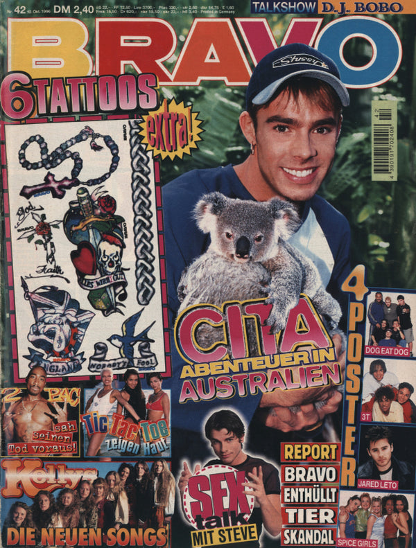 BRAVO Nr. 42 vom 10 octobre 1996 – Titelseite: Benjamin Boyce