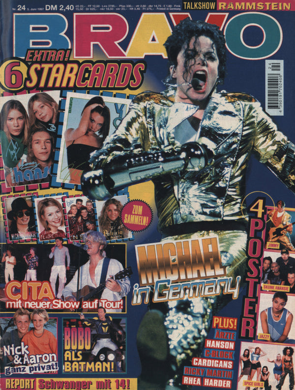 BRAVO Nr. 24 vom 5 juin 1997 – Titelseite: Michael Jackson
