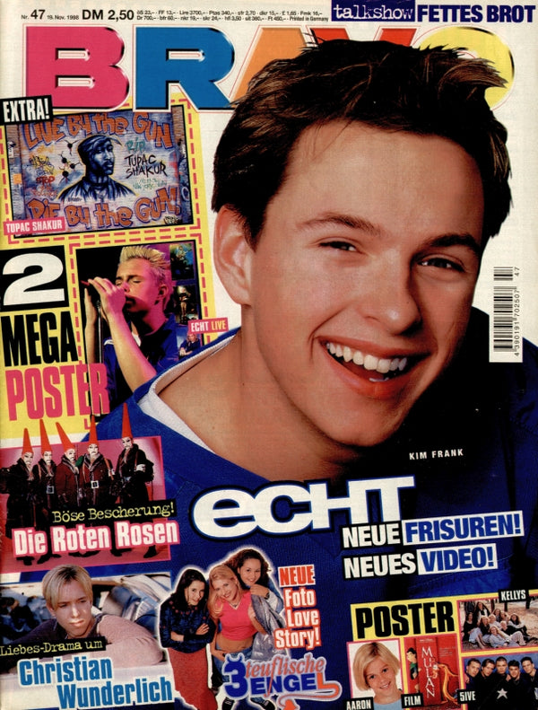BRAVO Nr. 47 vom 19 novembre 1998 – Titelseite: Kim Frank