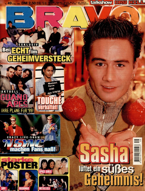 BRAVO Nr. 49 vom 3 décembre 1998 – Titelseite: Sacha