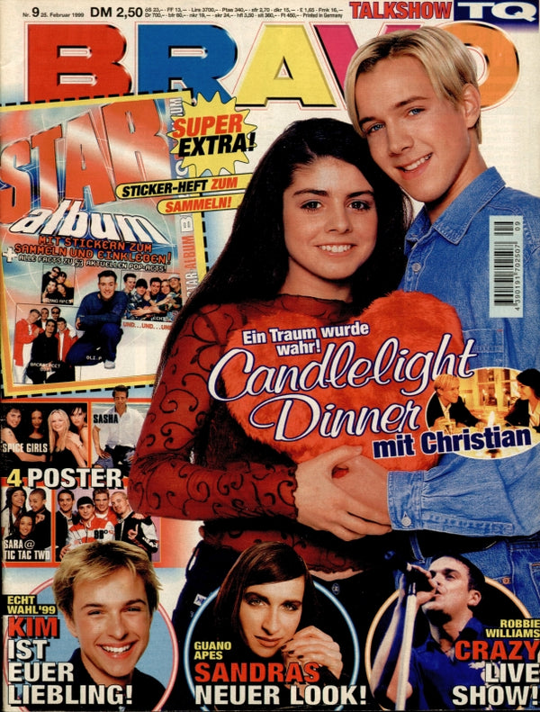 BRAVO Nr. 9 vom 25 février 1999 – Titelseite: Christian Wunderlich