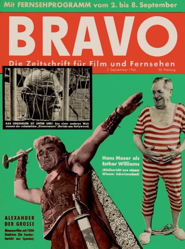 BRAVO Nr. 2 vom 02.09.1956 – Titelseite: Richard Burton, Hans Moser