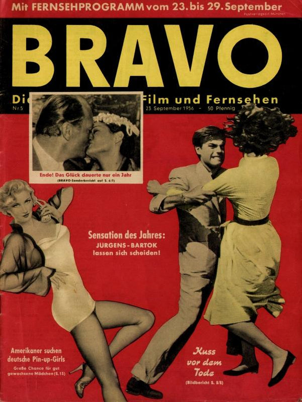 BRAVO Nr. 5 vom 23 septembre 1956 – Titelseite: Robert Wagner