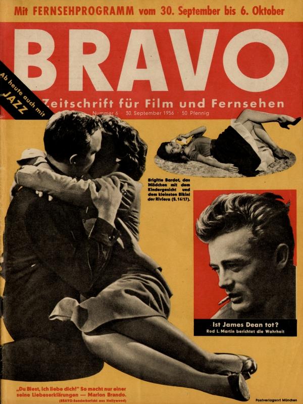 BRAVO Nr. 6 vom 30 septembre 1956 – Titelseite: James Dean