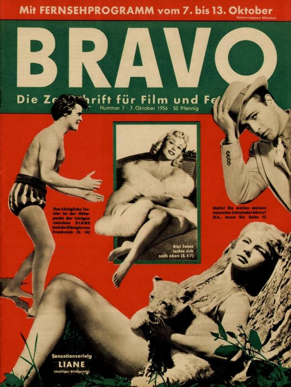 BRAVO Nr. 7 vom 7 octobre 1956 – Titelseite: Bibi Johns