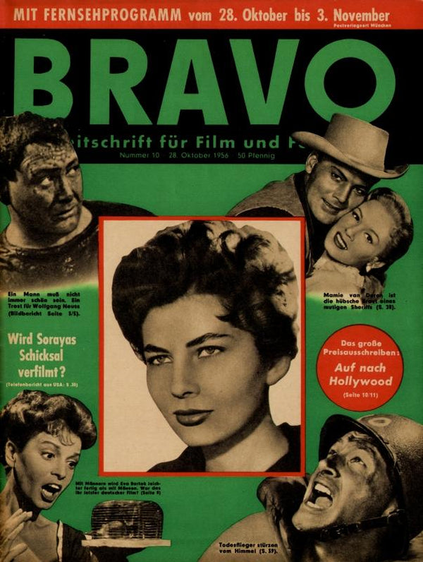 BRAVO Nr. 10 vom 28.10.1956 – Titelseite: Soraya