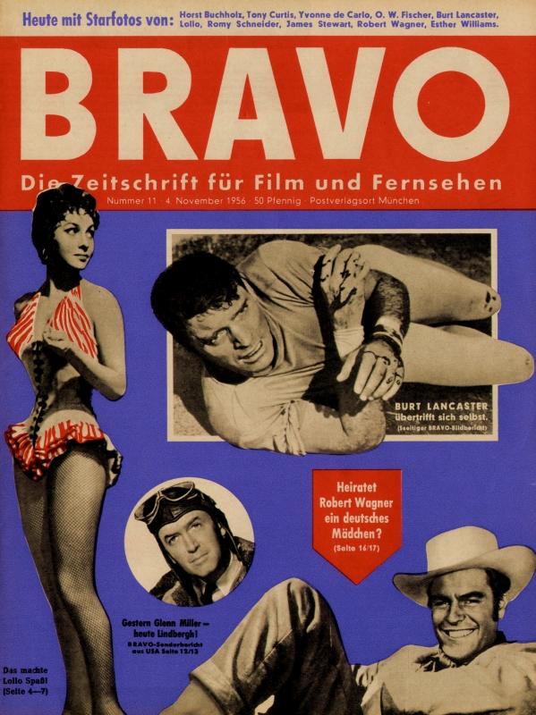 BRAVO Nr. 11 vom 4 novembre 1956 – Titelseite: Burt Lancaster