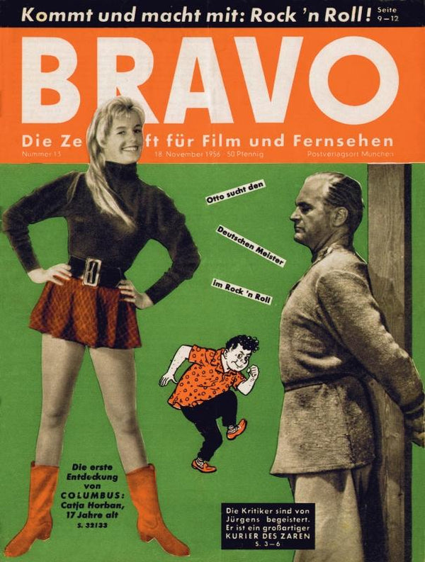 BRAVO Nr. 13 vom 18.11.1956 – Titelseite: Curd Jürgens, Catja Horban