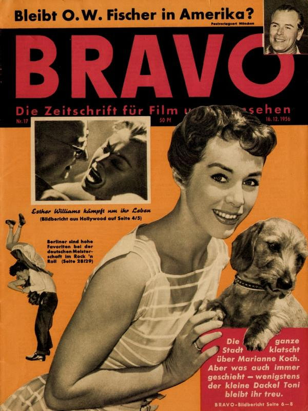 BRAVO Nr. 17 vom 16 décembre 1956 – Titelseite: Marianne Koch