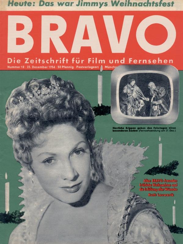 BRAVO Nr. 18 vom 23.12.1956 – Titelseite: Ruth Leuwerik